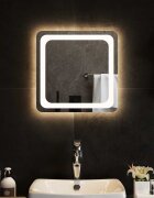vidaXL LED огледало за баня 40x40 см