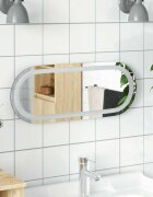vidaXL LED огледало за баня 50x20 см овално