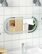 vidaXL LED огледало за баня 60x25 см овално