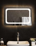 vidaXL LED огледало за баня 60x40 см