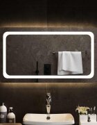 vidaXL LED огледало за баня 90x50 см