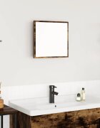 vidaXL LED огледало за баня Димян дъб 40 x 37 x 8.5 см