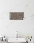 vidaXL LED огледало за баня Прозрачен 40 x 20 cm закалено стъкло