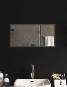 vidaXL LED огледало за баня Прозрачен 60 x 30 cm закалено стъкло
