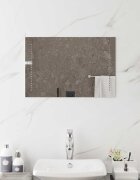 vidaXL LED огледало за баня Прозрачен 60 x 40 cm закалено стъкло
