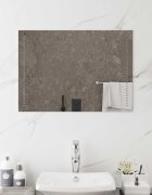 vidaXL LED огледало за баня Прозрачен 70 x 50 cm закалено стъкло