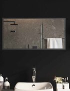 vidaXL LED огледало за баня Прозрачен 80 x 40 cm закалено стъкло
