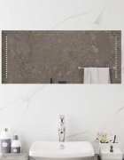 vidaXL LED огледало за баня Прозрачен 90 x 40 cm закалено стъкло