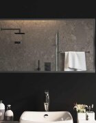 vidaXL LED огледало за баня Прозрачен 90 x 50 cm закалено стъкло
