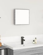 vidaXL LED огледало за баня Сив Сонома 40 x 37 x 8.5 см