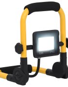 vidaXL LED прожектор с дръжка 10 W студено бяло