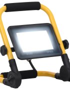 vidaXL LED прожектор с дръжка 30 W студено бяло