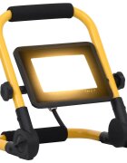 vidaXL LED прожектор с дръжка 30 W топло бяло