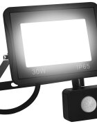 vidaXL LED прожектор със сензор 30 W студено бяло