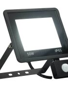 vidaXL LED прожектор със сензор 50 W студено бяло