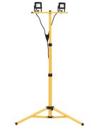 vidaXL LED прожектор със статив 2x10 W топло бяло