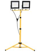 vidaXL LED прожектор със статив 2x100 W студено бяло