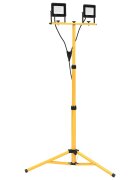 vidaXL LED прожектор със статив 2x30 W топло бяло