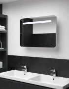 vidaXL LED шкаф с огледало за баня 80x95x55 см