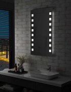 vidaXL LED стенно огледало за баня 60x100 см