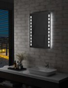 vidaXL LED стенно огледало за баня 60x80 см