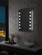 vidaXL LED стенно огледало за баня 60x80 см
