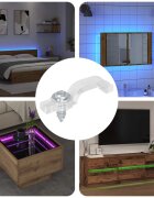 vidaXL LED стрип клипове 238 мм 12 бр. Прозрачен Пластмаса и желязо