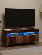 vidaXL LED телевизионен кабинет ALKMAAR 100 x 35 x 43 см Старо дърво