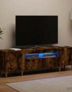 vidaXL LED телевизионен кабинет ALKMAAR 153 x 35 x 43 см Опушен дъб