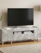 vidaXL LED телевизионен кабинет ARNHEM 153 x 35 x 43 см Бетонно сиво