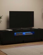 vidaXL LED телевизионен кабинет EDE 153 x 35 x 43 см Черно