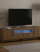 vidaXL LED телевизионен кабинет EDE 153 x 35 x 43 см Дъб артизан