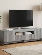 vidaXL LED телевизионен кабинет EDE 153 x 35 x 43 см Сив Сонома