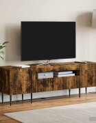 vidaXL LED телевизионен кабинет HAARLEM 153 x 35 x 43 см Опушен дъб