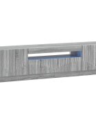 vidaXL LED телевизионен кабинет Сив Сонома Инженерна дървесина