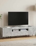 vidaXL LED телевизионен кабинет ZWOLLE 153 x 35 x 43 см Бетонно сиво