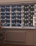 vidaXL LED завеса от светещи звезди 500 LED студено бяло 8 режима