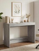vidaXL Легло с бюро Сив Сонома Инженерна дървесина 100 x 45 x 75 cm
