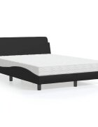 vidaXL Легло с матрак Dover черно 120x200 см изкуствена кожа