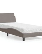 vidaXL Легло с матрак Dover таупе 90x200 см плат