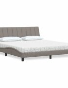 vidaXL Легло с матрак Hanko таупе 180x200 см плат