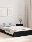 vidaXL Легло с място за съхранение с чекмедже Черния дъб 120 x 190 cm