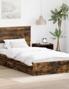 vidaXL Легло с място за съхранение с чекмедже Димян дъб 100 x 200 cm