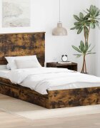 vidaXL Легло с място за съхранение с чекмедже Димян дъб 100 x 200 cm