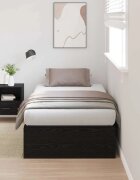 vidaXL Легло с място за съхранение с врата Черния дъб 100 x 200 cm