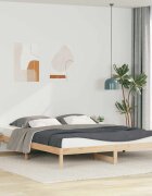 vidaXL Легло с нощни шкафчета Естествен 180 x 210 cm