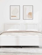 vidaXL Легло с пружинирана основа Бяло 180 x 200 cm Изкуствена
