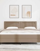 vidaXL Легло с пружинирана основа Капучино 180 x 200 cm Изкуствена