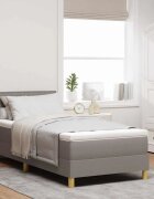 vidaXL Легло с пружинирана основа с таблото Таупе 80 x 200 cm текстил