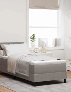 vidaXL Легло с пружинирана основа с таблото Таупе 80 x 200 cm текстил